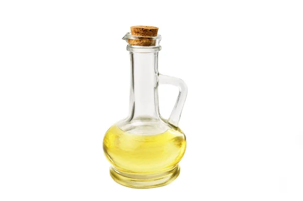Bottle of oil rape olive isolate — Stock Photo, Image