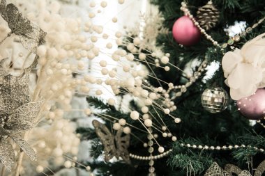 Ağaçlı Noel arkaplanı