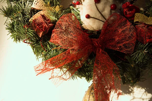 Närbild av en jul krans — Stockfoto