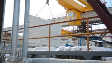 Açık havada kışın soba ile santral Vinci