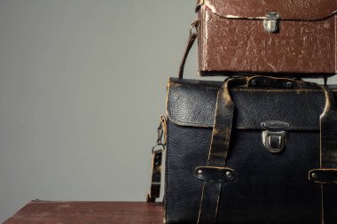 Deri bavul eski fotoğrafçı