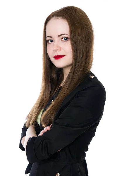 Retrato de uma jovem mulher de negócios — Fotografia de Stock