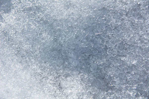 Close-up achtergrond van de gesmolten sneeuw — Stockfoto