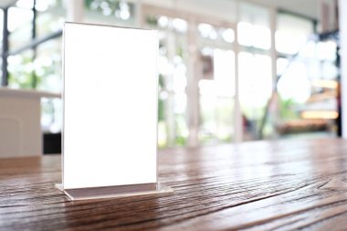 Menü Çerçeve ayakta ahşap tablo Restoran Cafe Bar kadar alay