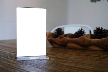 Menü Çerçeve ayakta ahşap tablo Restoran Cafe Bar kadar alay