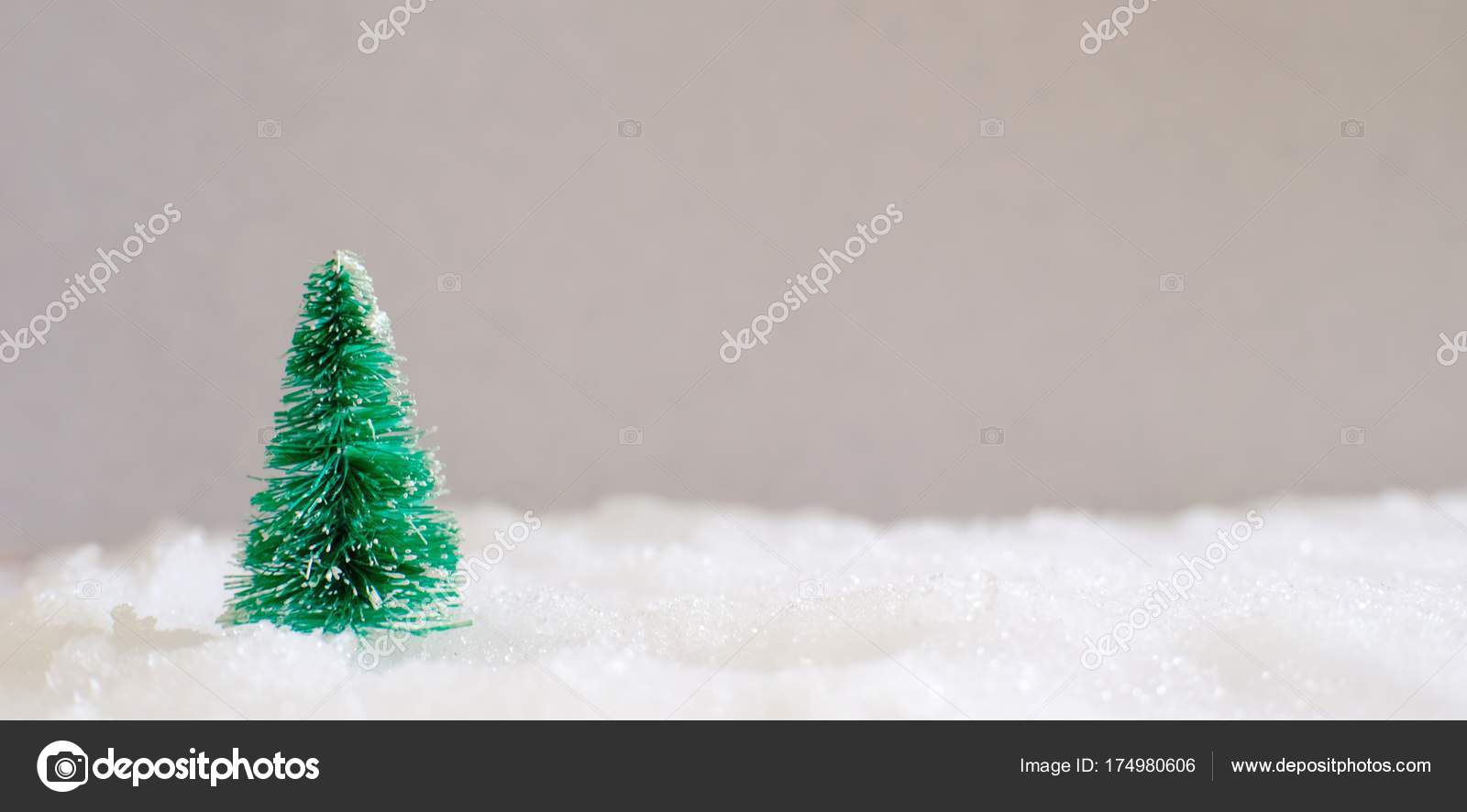 Christmas Home Decoration With Little Handmade Gift Box In A Sno