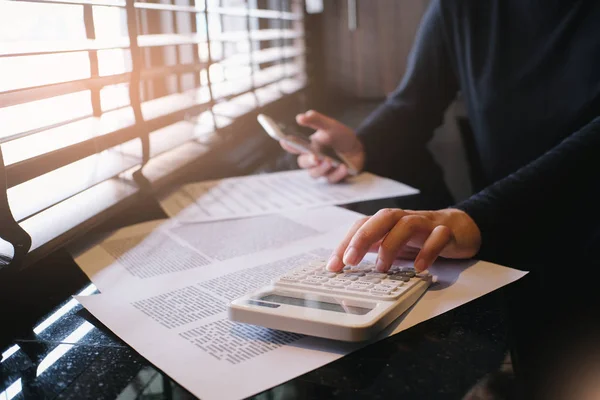 Auditor or internal revenue service staff, Financial inspector m — Stock Photo, Image