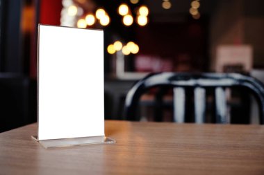 Menü Çerçeve ayakta ahşap tablo Restoran Cafe Bar kadar alay