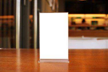 Menü Çerçeve ayakta ahşap tablo Restoran Cafe Bar kadar alay