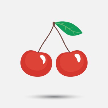 Güzel illüstrasyon kiraz