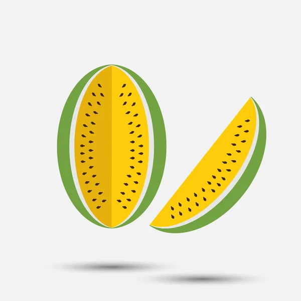Abbildung von Wassermelone — Stockvektor