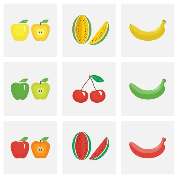 Illustration von Früchten — Stockvektor
