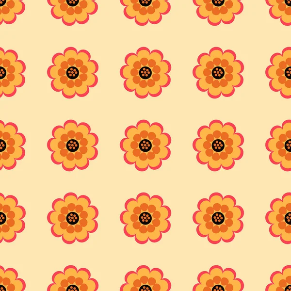 Seamless pattern beautiful flowers — Stock Vector