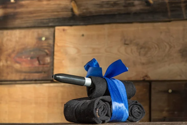 Presente Tradicional Meias Feriado Russo Fevereiro — Fotografia de Stock