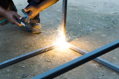 Kaynak, vitrin için kaynak demir çelik.