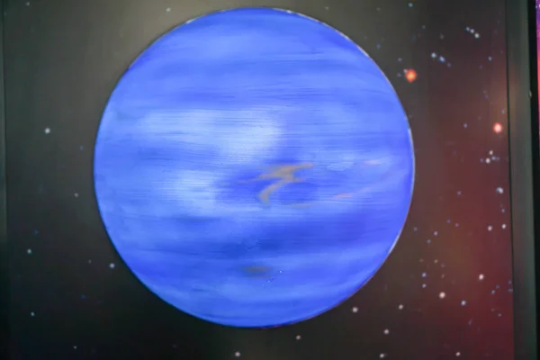 Neptunusz modelsl, tudományos koncepciókat, a csillagok. — Stock Fotó