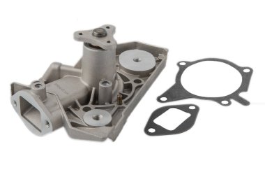 Gri bir arka plan üzerinde araba parçaları