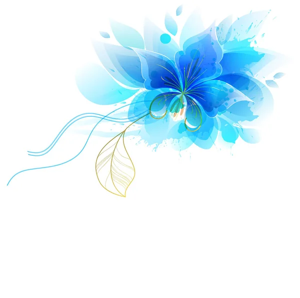 Fondo acuarela con flores de colores . — Vector de stock