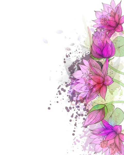 与花，花元素背景 — 图库矢量图片