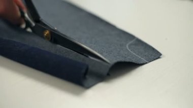 Terzi kesme küçük parçalar ile doku makas atölye keskin