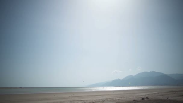 Beau paysage près de la mer au ralenti — Video