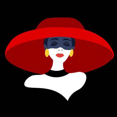 Popüler sanat tarzında genç bir kadın model. Parlak saçlı reklamcılık için seksi kız..