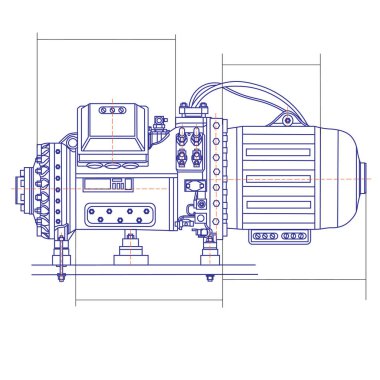 ücretsiz soğutma makinesi çizimi