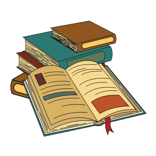 Büchersammlung. Vektorbild eines Buches. — Stockvektor