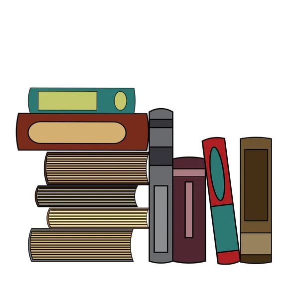 Büchersammlung. Vektorbild eines Buches. — Stockvektor