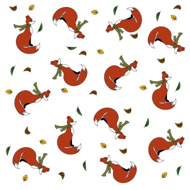 Vahşi hayvanlar. Eşarplı kızıl tilki