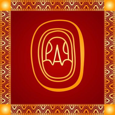 Amerikan yerli Kızılderililer, Aztek ve Maya altın sembolik vektör süsleri