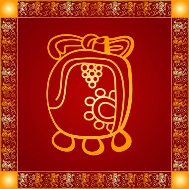 Amerikan yerli Kızılderililer, Aztek ve Maya altın sembolik vektör süsleri