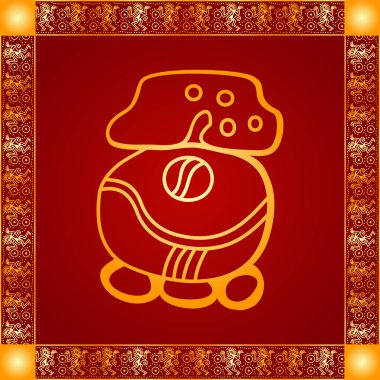 Amerikan yerli Kızılderililer, Aztek ve Maya altın sembolik vektör süsleri