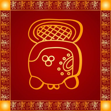 Amerikan yerli Kızılderililer, Aztek ve Maya altın sembolik vektör süsleri