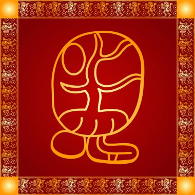 Amerikan yerli Kızılderililer, Aztek ve Maya altın sembolik vektör süsleri