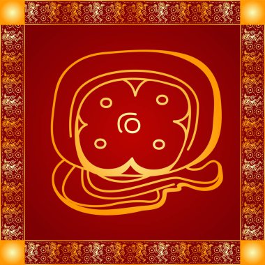 Amerikan yerli Kızılderililer, Aztek ve Maya altın sembolik vektör süsleri