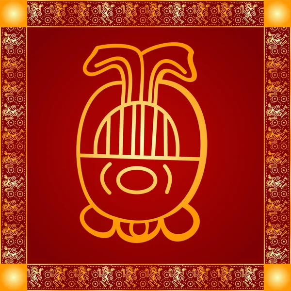 Amerikan yerli Kızılderililer, Aztek ve Maya altın sembolik vektör süsleri