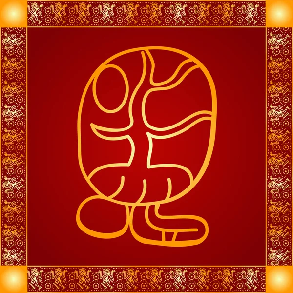 Amerikan yerli Kızılderililer, Aztek ve Maya altın sembolik vektör süsleri