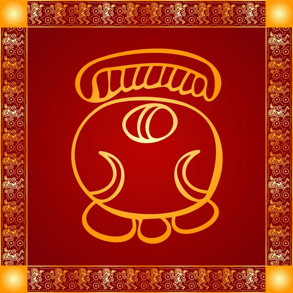 Amerikan yerli Kızılderililer, Aztek ve Maya altın sembolik vektör süsleri