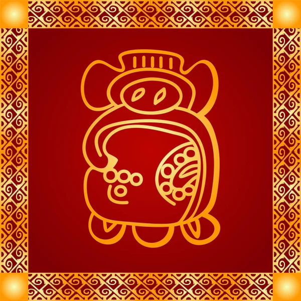 Amerikan yerli Kızılderililer, Aztek ve Maya altın sembolik vektör süsleri