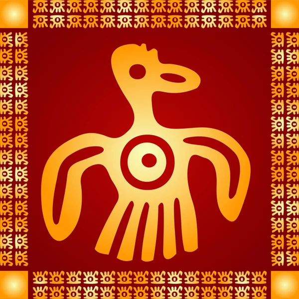 Amerikan yerli Kızılderililer, Aztek ve Maya altın sembolik vektör süsleri