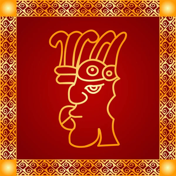 Amerikan yerli Kızılderililer, Aztek ve Maya altın sembolik vektör süsleri