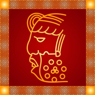 Amerikan yerli Kızılderililer, Aztek ve Maya altın sembolik vektör süsleri