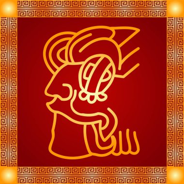 Amerikan yerli Kızılderililer, Aztek ve Maya altın sembolik vektör süsleri