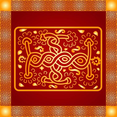 Amerikan yerli Kızılderililer, Aztek ve Maya altın sembolik vektör süsleri