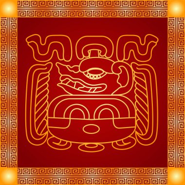 Amerikan yerli Kızılderililer, Aztek ve Maya altın sembolik vektör süsleri