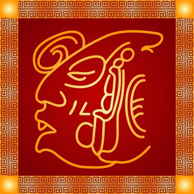 Amerikan yerli Kızılderililer, Aztek ve Maya altın sembolik vektör süsleri