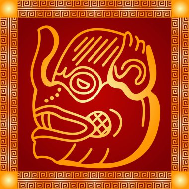 Amerikan yerli Kızılderililer, Aztek ve Maya altın sembolik vektör süsleri