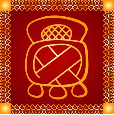 Amerikan yerli Kızılderililer, Aztek ve Maya altın sembolik vektör süsleri