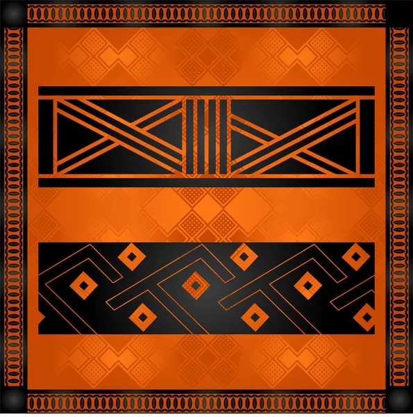 Африканської культури символічний орнаменти. В африканських племенах рука оголеними елементів — стоковий вектор